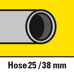 Attacchi universali per diametri interni di 25 mm e 38 mm