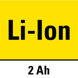 Batteria agli ioni di litio con una capacità di 2 Ah