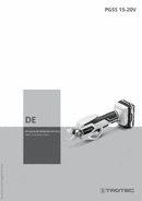 Bedienungsanleitung Akku-Gartenschere PGSS 15-20V (DE)