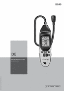 Bedienungsanleitung Gasdetektor BG40 (DE)