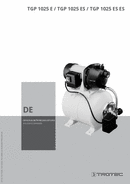 Bedienungsanleitung Hauswasserwerk TGP 1025 E, TGP 1025 ES, TGP 1025 ES ES (DE)