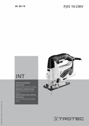Bedienungsanleitung Pendelhubstichsäge PJSS 10-230V (INT)