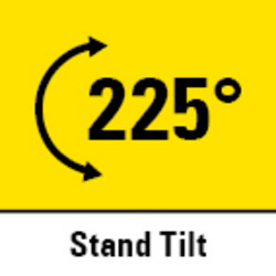 Bis zu 225° kippbarer Tragegriff