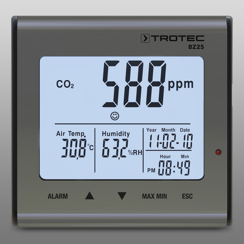 BZ25 Moniteur de la qualité de l’air CO₂