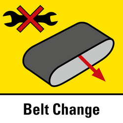 Changement de bande sans outil