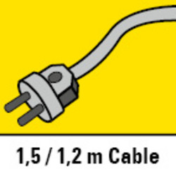 Cordons de 1,5 m et 1,2 m pour un grand rayon d’action