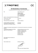 Déclaration de conformité climatiseur PAC 2010 S (INT)