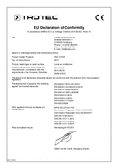 Déclaration de conformité climatiseurs PAC 4700 X (INT)