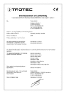 Déclaration de conformité générateur d'air chaud électrique TEH 200 / TEH 300 / TEH 400 (INT)