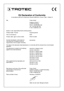 Déclaration de conformité pyrograveur PEGS 10-230V (INT)