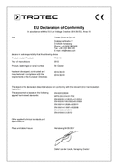 Déclaration de conformité Refroidisseur d'air PAE 10 (INT)