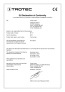 Déclaration de conformité thermomètre alimentaire BP5F (INT)