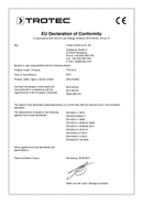 Dichiarazione di conformità Deumidificatore TTK 24 E (INT)