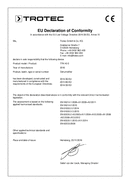 Dichiarazione di conformità Deumidificatore TTK 40 E (INT)