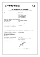 Dichiarazione di conformità rilevatore a ultrasuoni SL800-SET (INT)