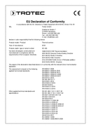 Dichiarazione di conformità termocamera XC300 (INT)