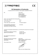 Dichiarazione di conformità Tester di tensione BE20 (INT)