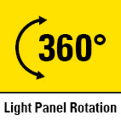 Direction d'éclairage orientable sur 360°