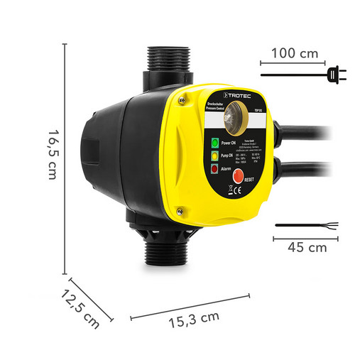 Druckschalter TDP DS – Abmessungen