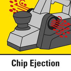 Éjection des copeaux à gauche ou à droite au choix