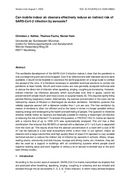 Etude BW des purificateurs d'air ambiant (INT)