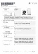 Fiche technique Climatiseur split PAC-S 3510 ES (INT)
