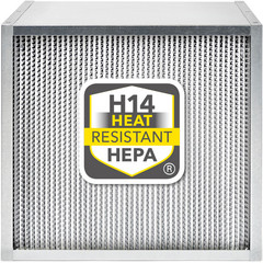 Filtro ad alte prestazioni HEPA H14 resistente al calore