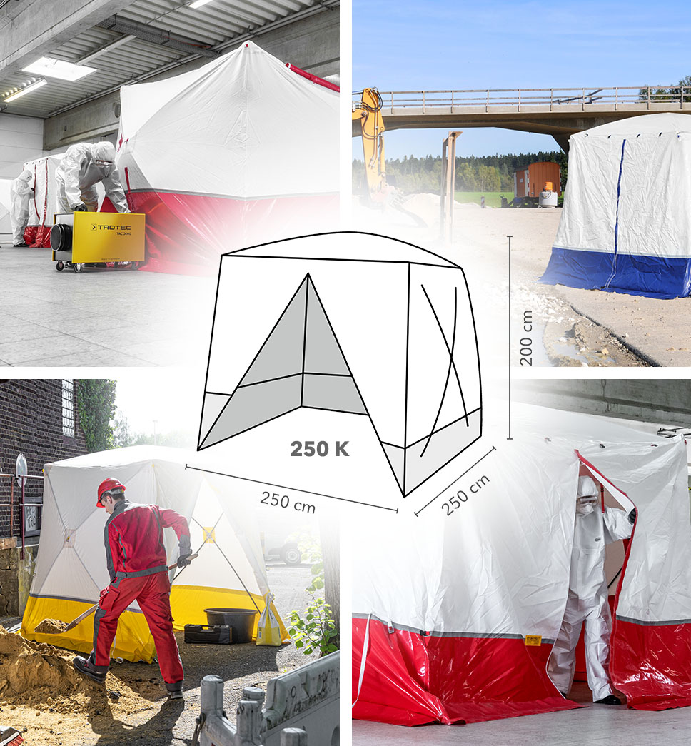 Flachdach-Zelt 250 KE - vielseitig einsetzbar!