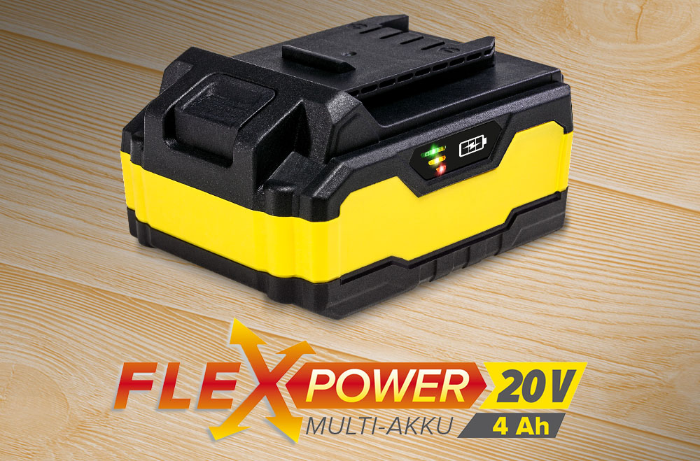 Flexpower-Multiakku 20 V, 4 Ah