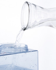 Frisch abgekochtes Leitungswasser kann verwendet werden