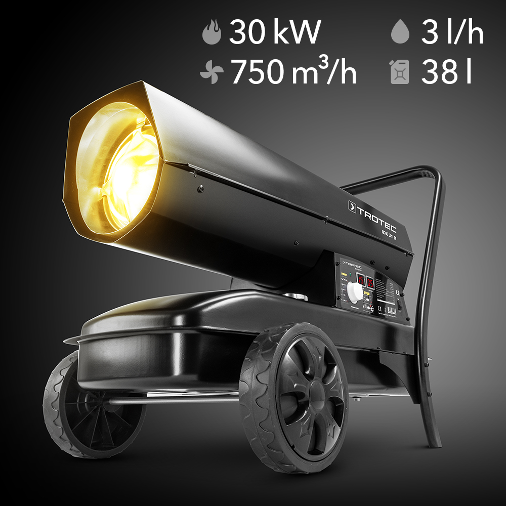 Generatore d'aria calda a gasolio IDX 31 D