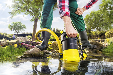 Idéale pour vider l’eau des étangs