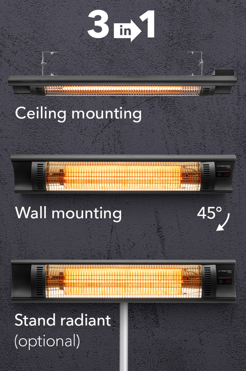 IR 2005 – montaggio a soffitto e a parete