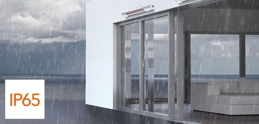 IR 2050 : la terrasse sous la pluie