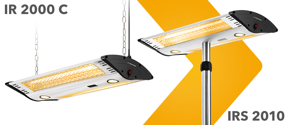 IRS 2010 : le chauffage radiant sur pied design