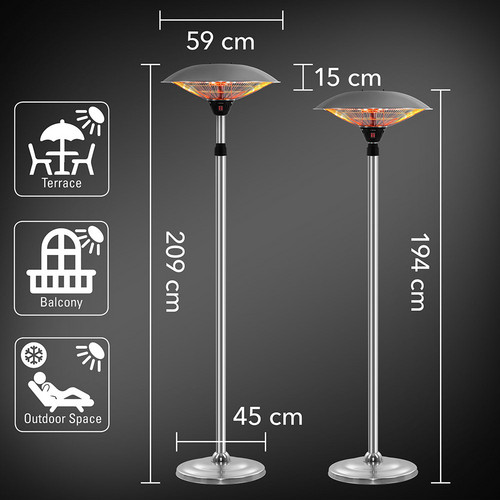 IRS 2020 : le chauffage radiant sur pied design