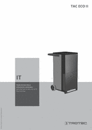 Istruzioni per l'uso depuratore d'aria ad alte prestazioni TAC ECO II (IT)