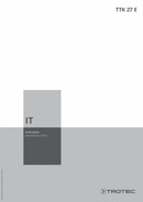 Istruzioni per l'uso Deumidificatore TTK 27 E (IT)