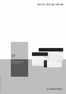 Istruzioni per l'uso Essiccatore di condensa DH 15/30/60 (IT)