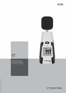 Istruzioni per l'uso Fonometro BS06 (IT)