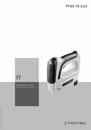 Istruzioni per l'uso graffatrice a batteria PTNS 10-3,6V (IT)