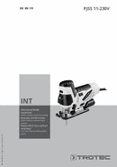 Istruzioni per l'uso seghetto alternativo pendolare PJSS 11-230V (INT)