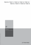 Istruzioni per l'uso serie TVM (IT)