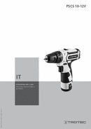 Istruzioni per l'uso trapano avvitatore a batteria PSCS 10-12V (IT)