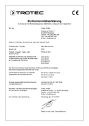 Konformitätserklärung Akku-Bohrhammer PRDS 20-20V (DE)