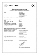 Konformitätserklärung Heizstrahler IRS 2050 E (DE)