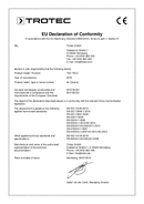 Konformitätserklärung Luftreiniger TAC 750 E (INT)