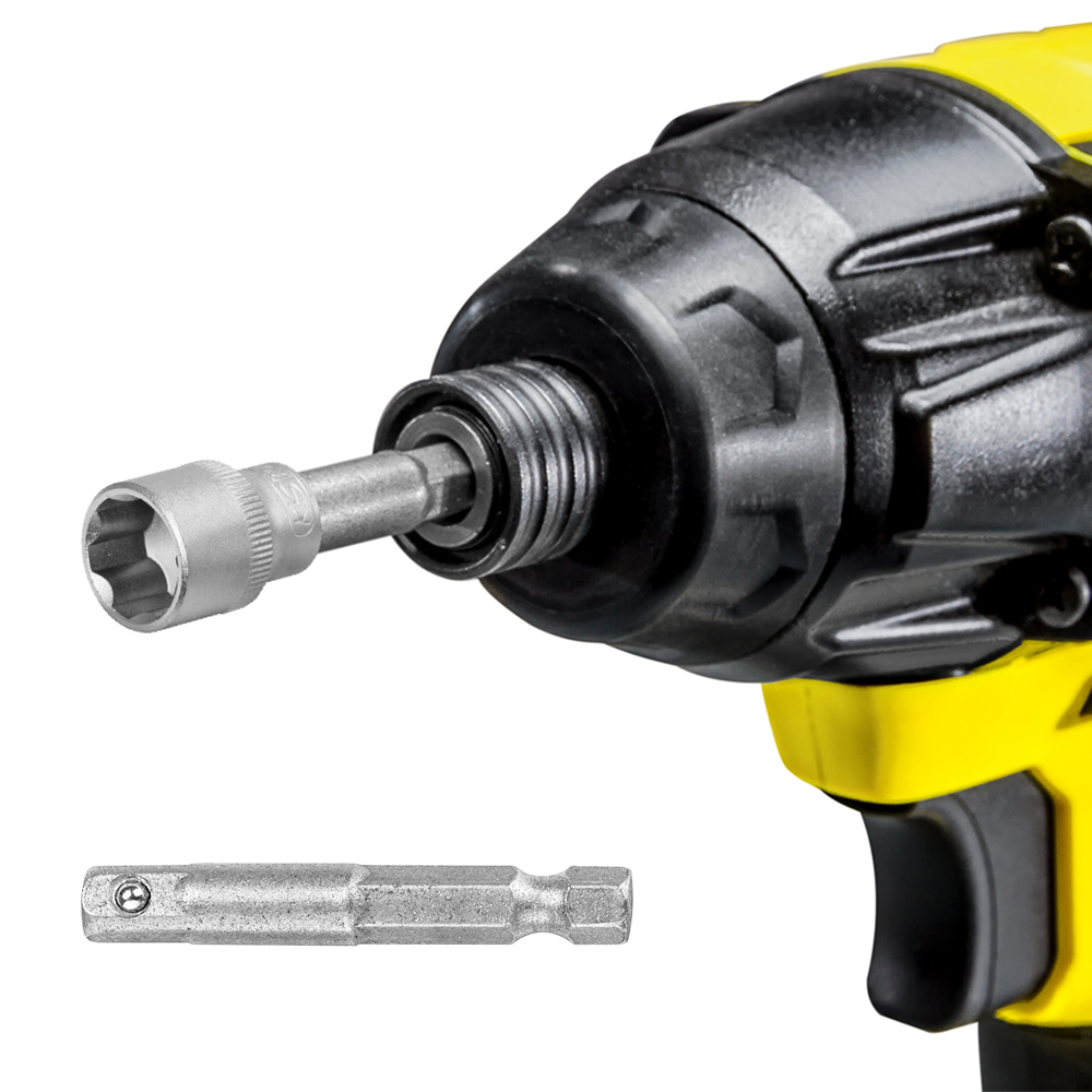 La rallonge ¼" de 50 mm fournie avec l’appareil permet d’utiliser les embouts hexagonaux a priori trop courts.