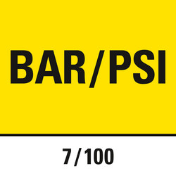 Leistungswerte in Bar oder PSI anzeigbar