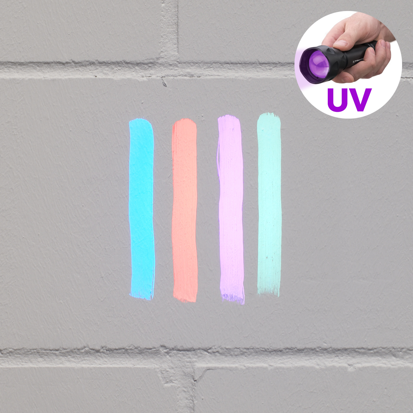 Luminat ne laisse pratiquement aucune trace visible à la lumière normale
